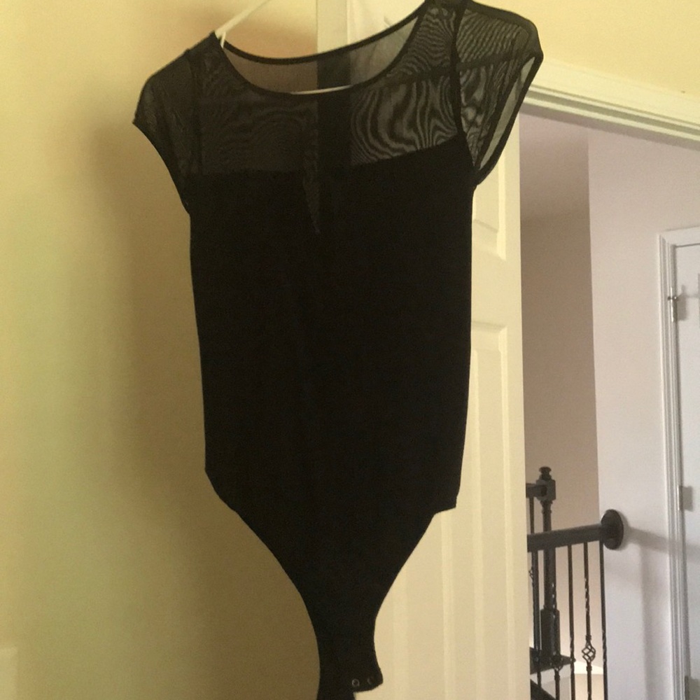 Bebe black spandex body suit